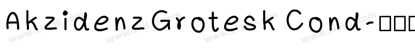 AkzidenzGrotesk Cond字体转换